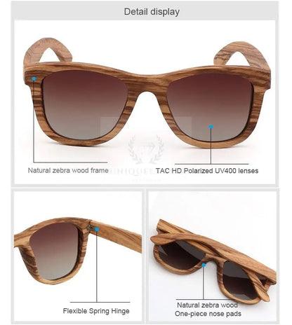 Wooden Polarized Sunglasses - Uniquely You Online