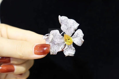 Yellow Butterfly Ring and Brooch - Uniquely You Online