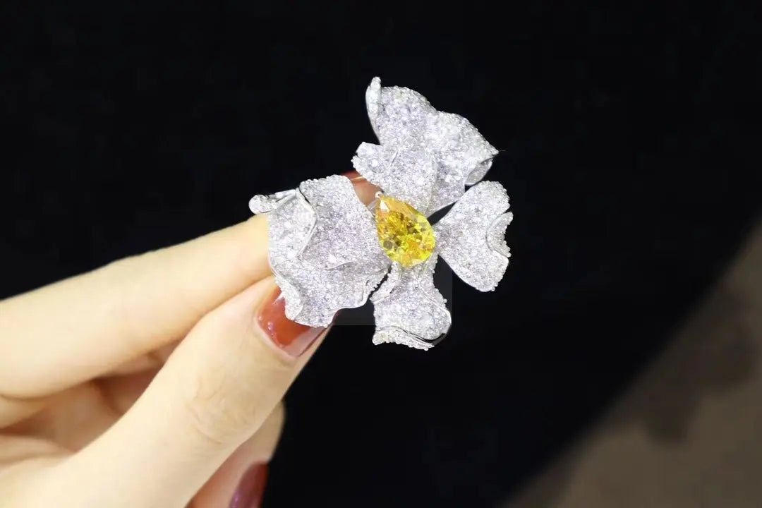 Yellow Butterfly Ring and Brooch - Uniquely You Online