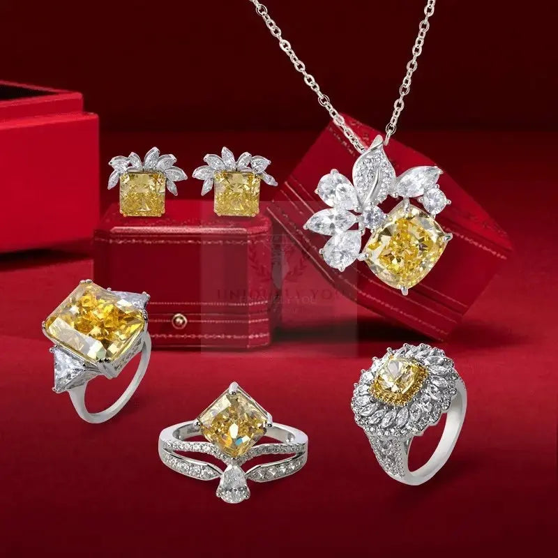 Yellow Diamond Jewelry Set - Uniquely You Online