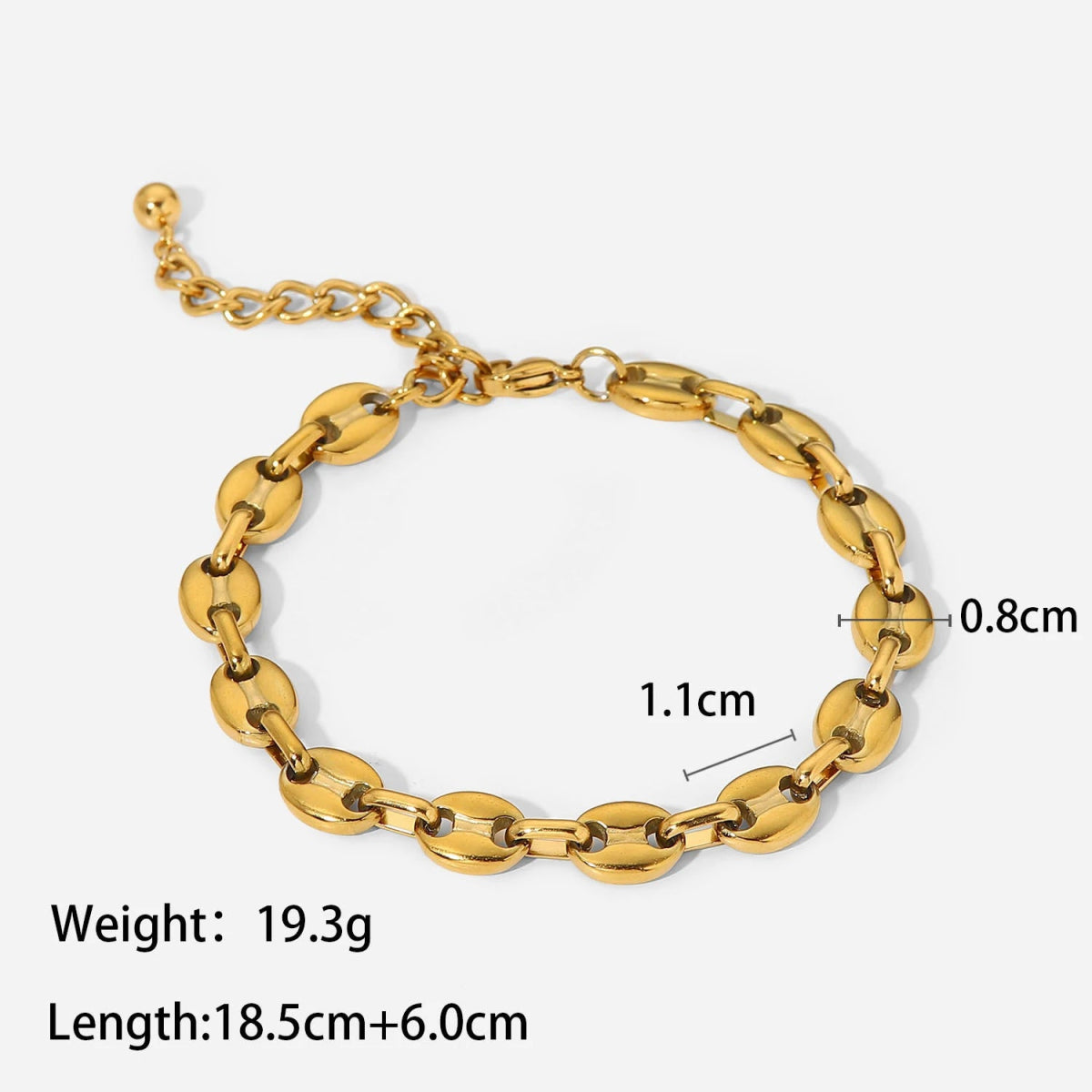 Coffee Bean Chain Anklet - Uniquely You Online - Anklet