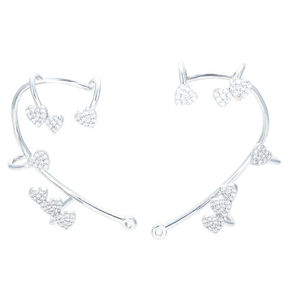 CZ Heart Ear Cuff - Uniquely You Online - Ear Cuff