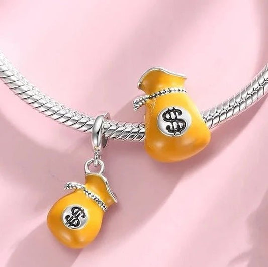 Gold Money Bag Charms - Uniquely You Online - Charms