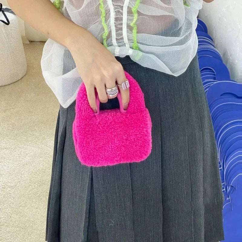 Lamb Wool Mini Bags - Uniquely You Online - Handbag