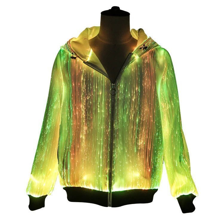 LED Fiber Optic Jacket with Hood - Uniquely You Online - Hoodie