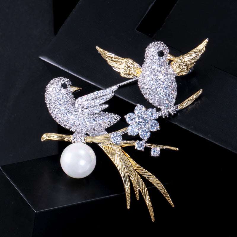 Lucky Birds on a Branch Brooch - Uniquely You Online - Brooch
