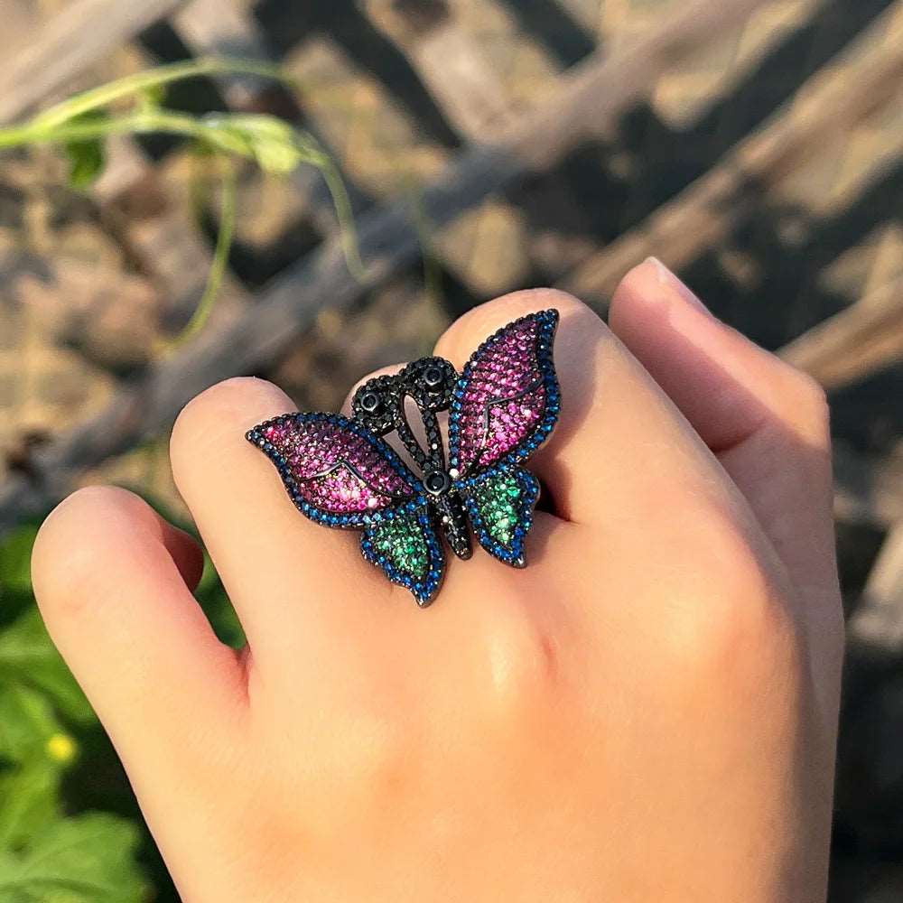 Lux Big Butterfly Statement Ring - Uniquely You Online - Ring