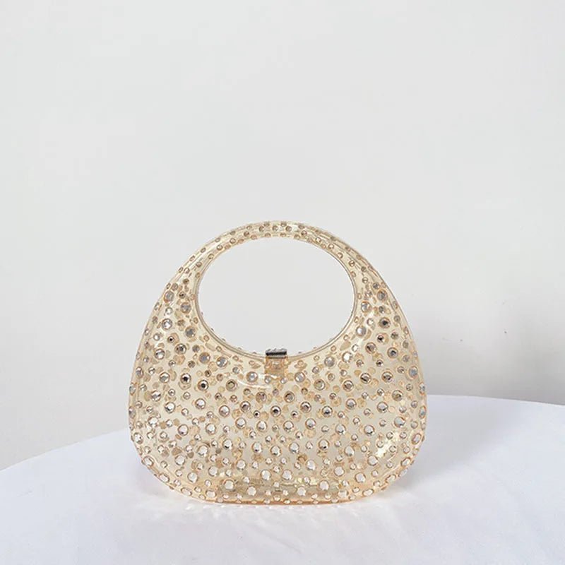 Mini Acrylic Crystal Hobo Bag - Uniquely You Online - Handbag