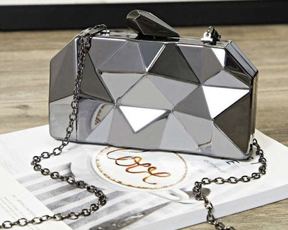 Mini Metal Diamond Bag - Uniquely You Online - Handbag