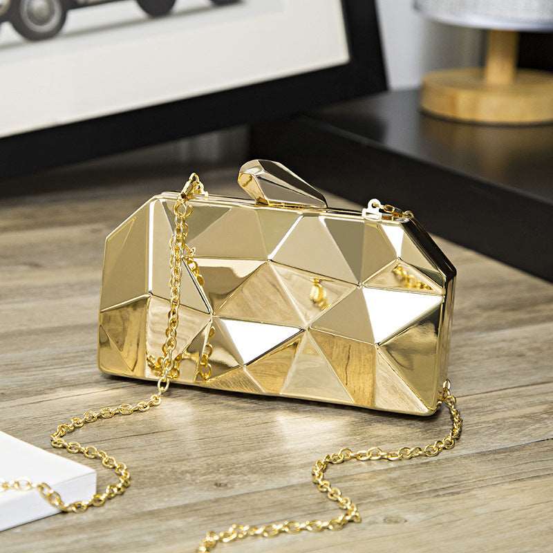 Mini Metal Diamond Bag - Uniquely You Online - Handbag