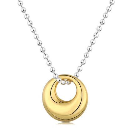 Minimalist Hollow Circle Pendant with Necklace - Uniquely You Online - Necklace