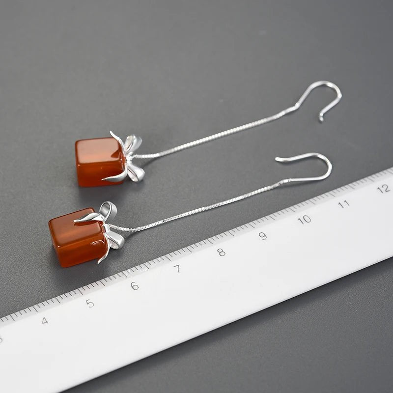 Natural Agate Stone Gift Box Earrings - Uniquely You Online - Earrings