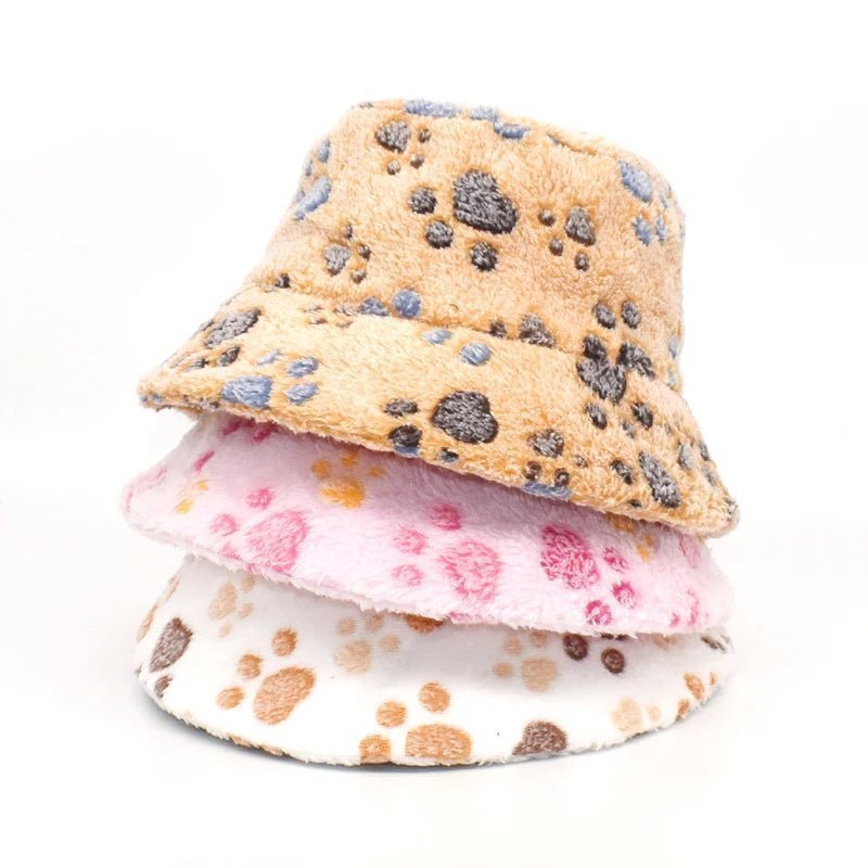 Paw Print Fleece Bucket Hat - Uniquely You Online - Hat