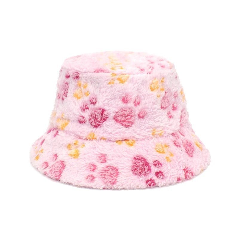 Paw Print Fleece Bucket Hat - Uniquely You Online - Hat