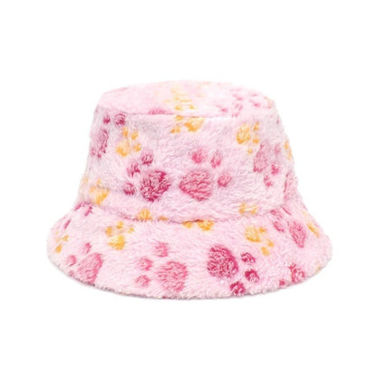 Paw Print Fleece Bucket Hat - Uniquely You Online - Hat