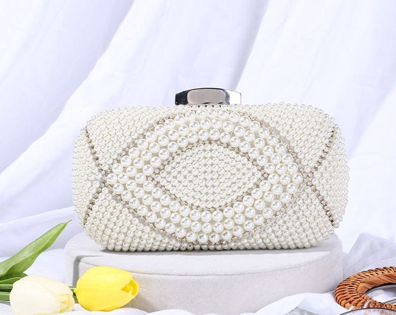 Pearl Beaded Clutch - Uniquely You Online - Clutch