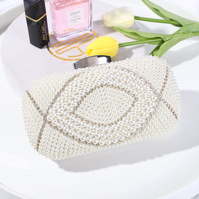 Pearl Beaded Clutch - Uniquely You Online - Clutch