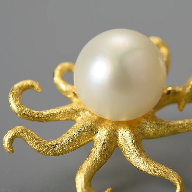 Pearl Octopus Stud Earrings - Uniquely You Online - Earrings