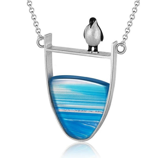 Penguin Agate Necklace - Uniquely You Online - Pendant with Necklace