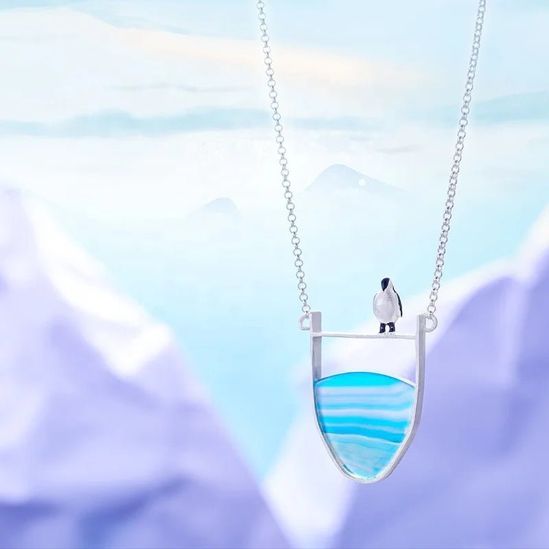 Penguin Agate Necklace - Uniquely You Online - Pendant with Necklace