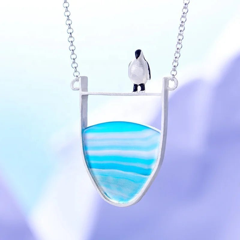 Penguin Agate Necklace - Uniquely You Online - Pendant with Necklace