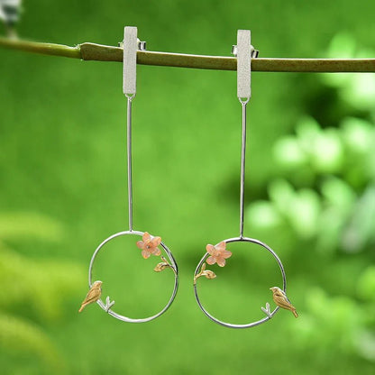 Perched Bird Dangle Earrings - Uniquely You Online - Earrings