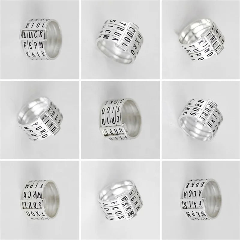 Personalized Rotating Word Ring - Uniquely You Online - Ring