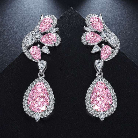 Pink Drop Wing Earring - Uniquely You Online - Earrings