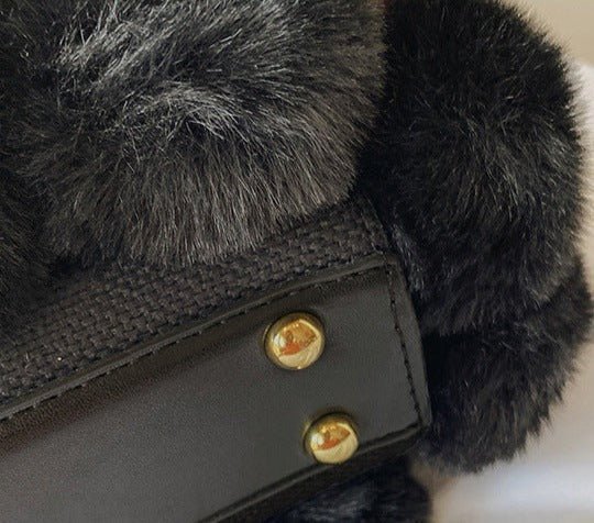 Plush Faux Fur Pompom Handbag - Uniquely You Online - Handbag