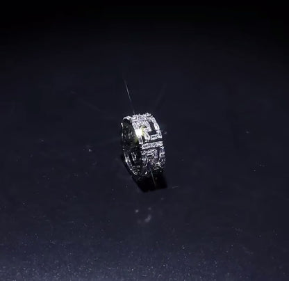 Anillo Baguette Geométrico CZ