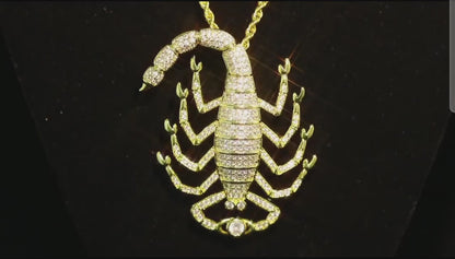 CZ Scorpion Pendant with Chain