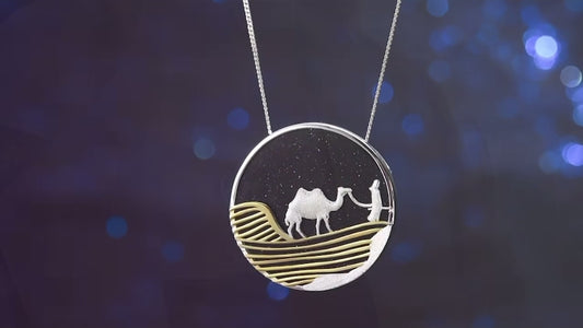 Starry Desert Nights Camel Pendant