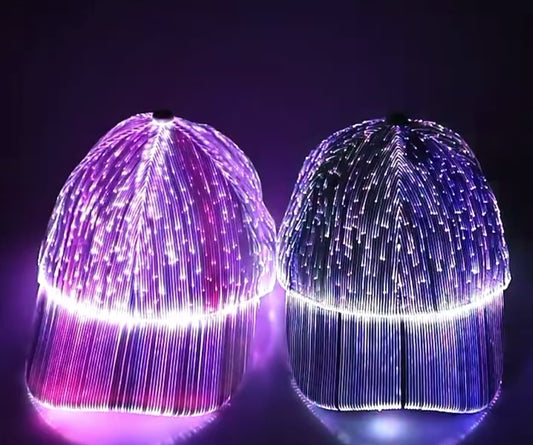 Gorra de béisbol luminosa LED