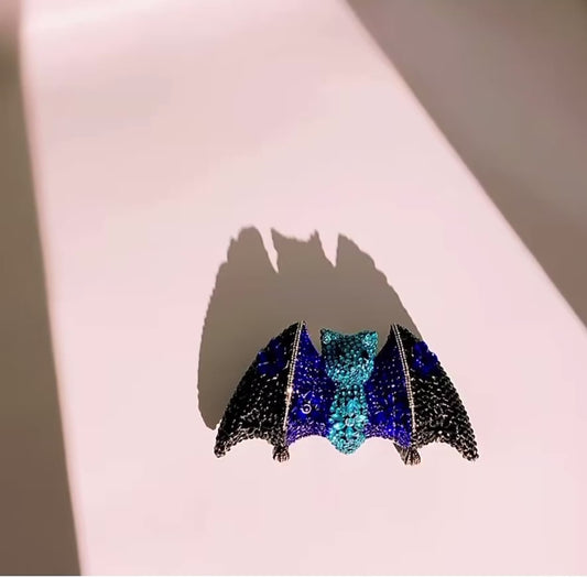 Crystal Blue Bat Clutch