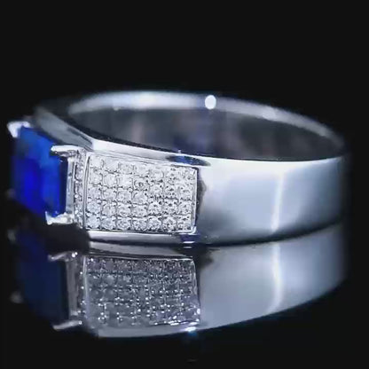 1.58ct Royal Sapphire Diamond RIng