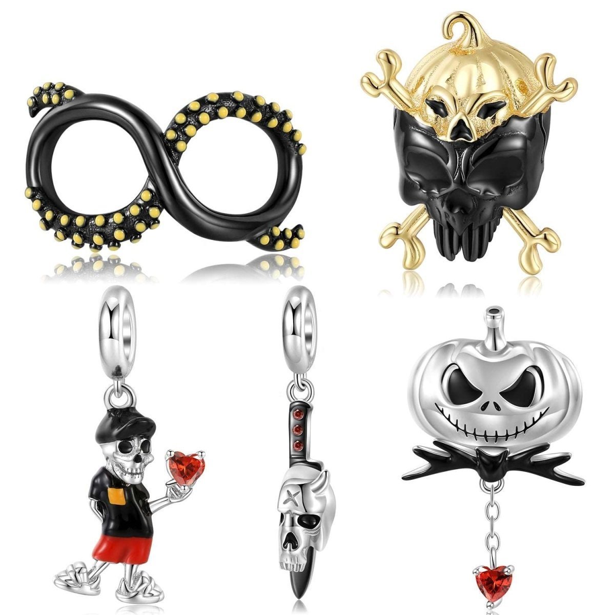 Pumpkin Skull Charms - Uniquely You Online - Charms