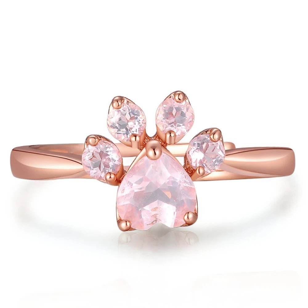 Quartz Paw Print Ring - Uniquely You Online - Ring