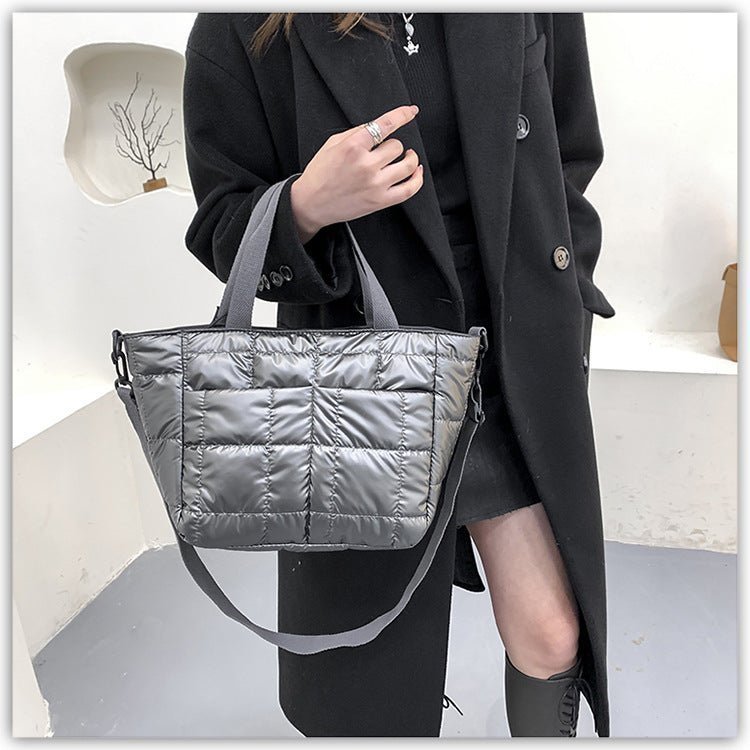 Quilted Puffer Tote Bag - Uniquely You Online - Handbag