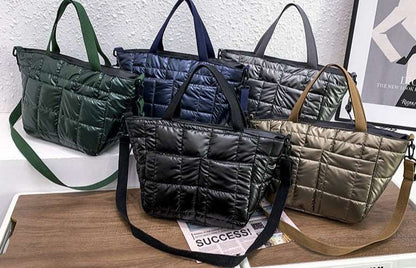 Quilted Puffer Tote Bag - Uniquely You Online - Handbag