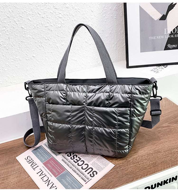 Quilted Puffer Tote Bag - Uniquely You Online - Handbag