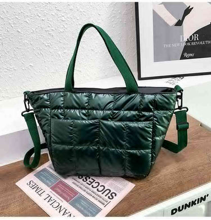 Quilted Puffer Tote Bag - Uniquely You Online - Handbag