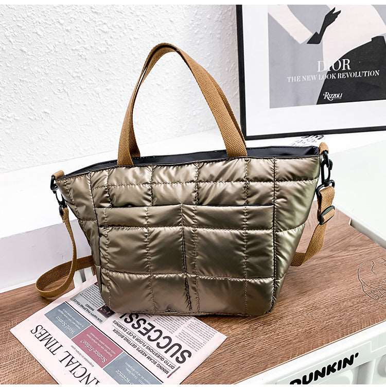 Quilted Puffer Tote Bag - Uniquely You Online - Handbag