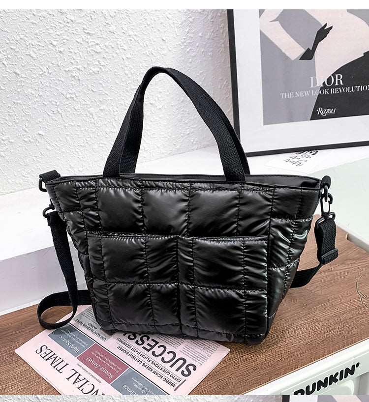 Quilted Puffer Tote Bag - Uniquely You Online - Handbag