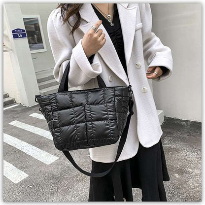 Quilted Puffer Tote Bag - Uniquely You Online - Handbag