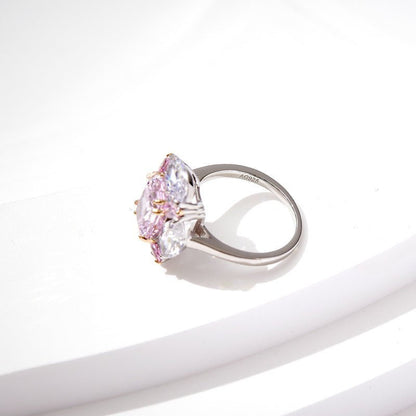 Radiant Pink Sona Diamond Ring - Uniquely You Online - Ring