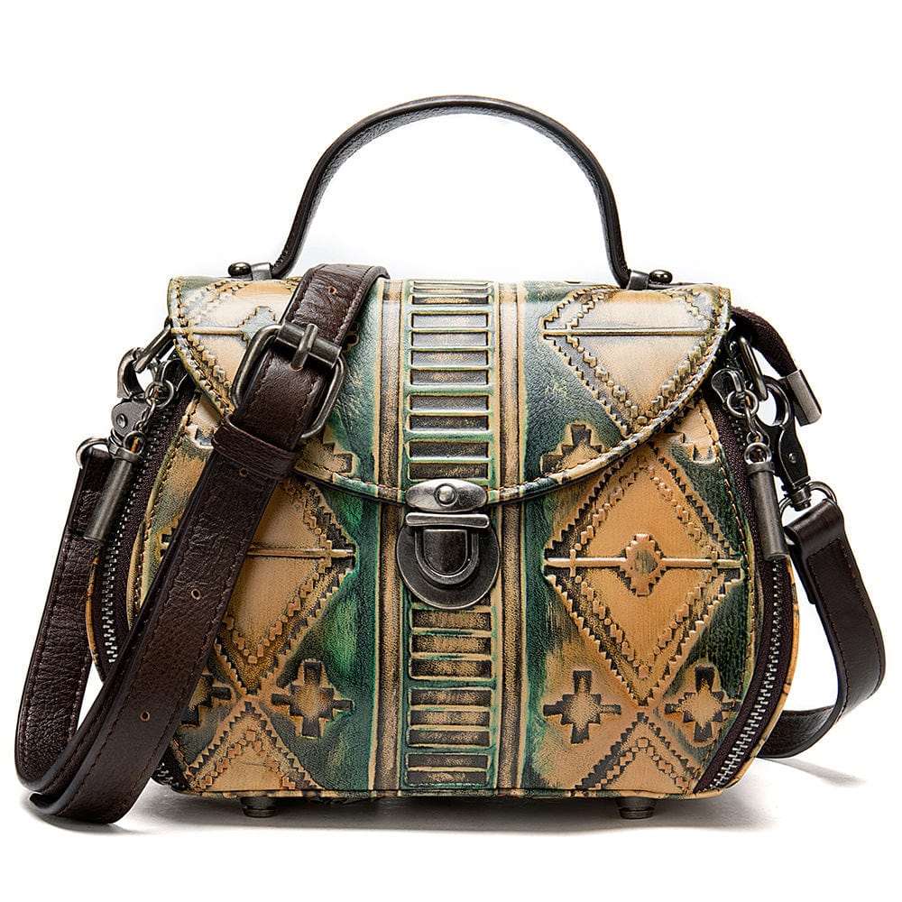 Retro Embossed Handbag - Uniquely You Online - Handbag