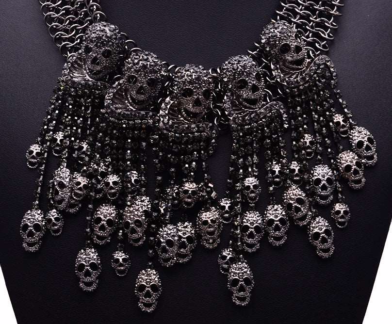 Retro Skull Choker - Uniquely You Online - Necklace