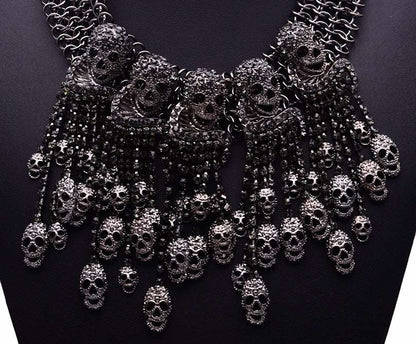 Retro Skull Choker - Uniquely You Online - Necklace