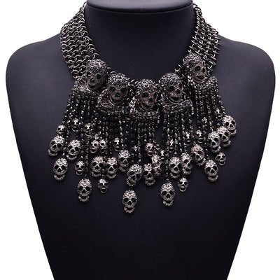 Retro Skull Choker - Uniquely You Online - Necklace