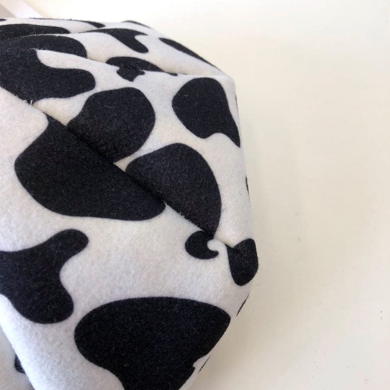Retro Woolen Cow Print Beret - Uniquely You Online - Hat